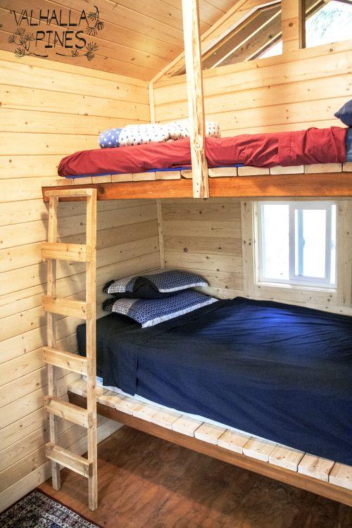 bunk beds in the hut