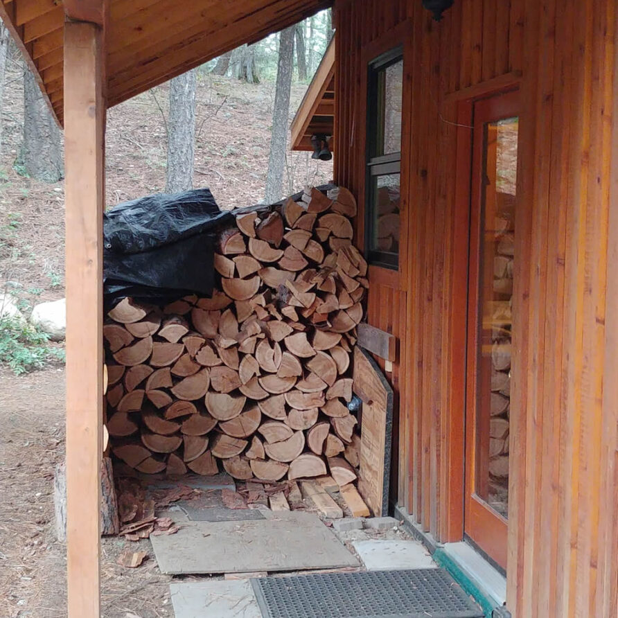 detached studio dwelling firewood